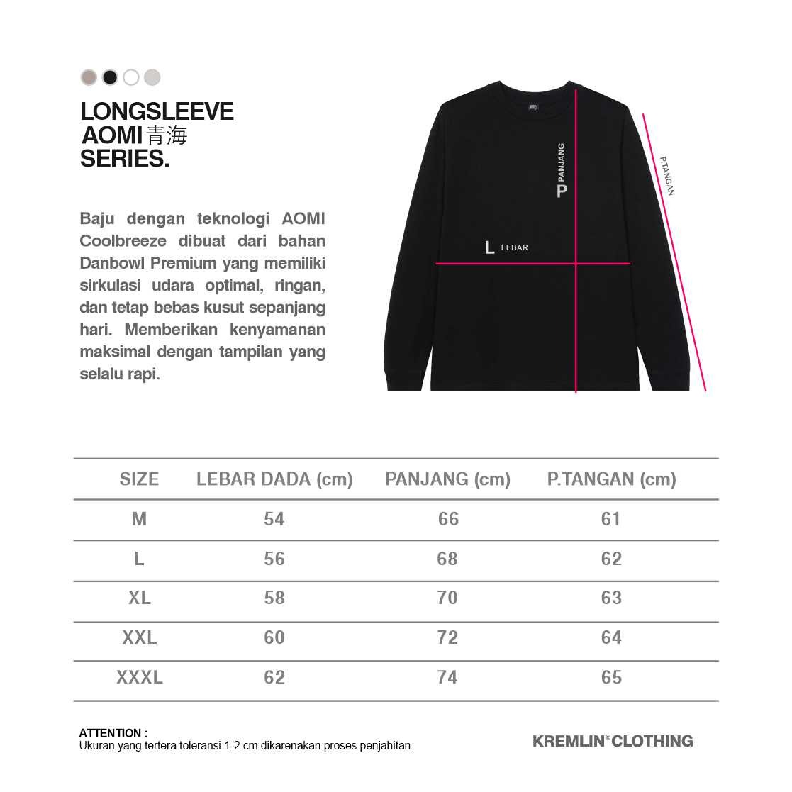 KREMLIN Longsleeve T-shirt AOMI Series Coolbreeze - ZEN