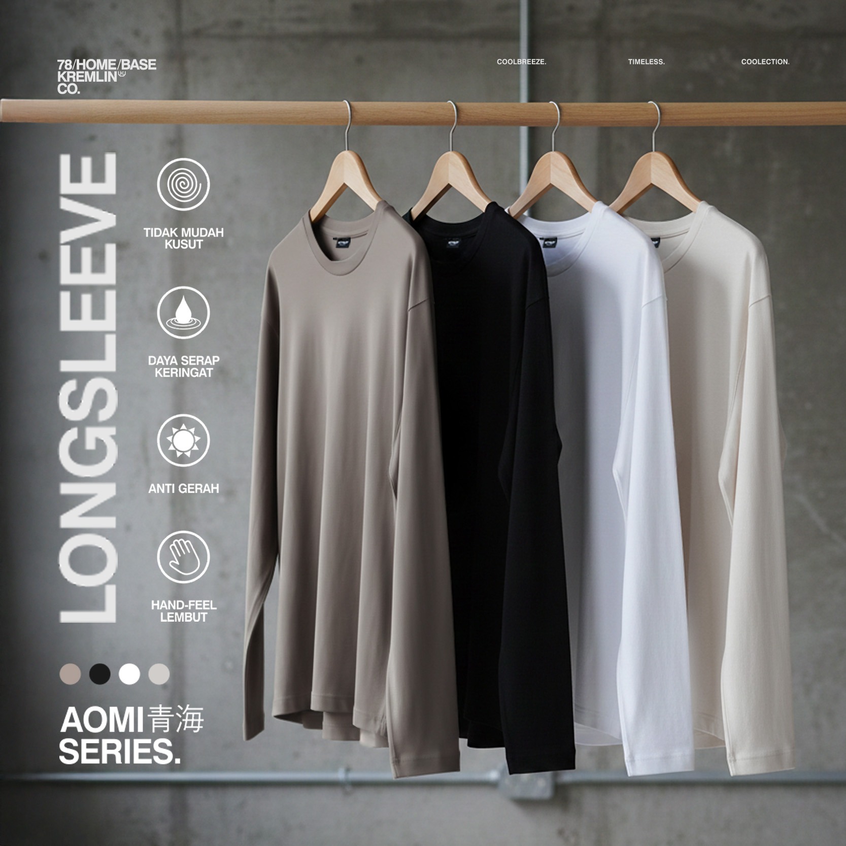 KREMLIN Longsleeve T-shirt AOMI Series Coolbreeze - ZEN