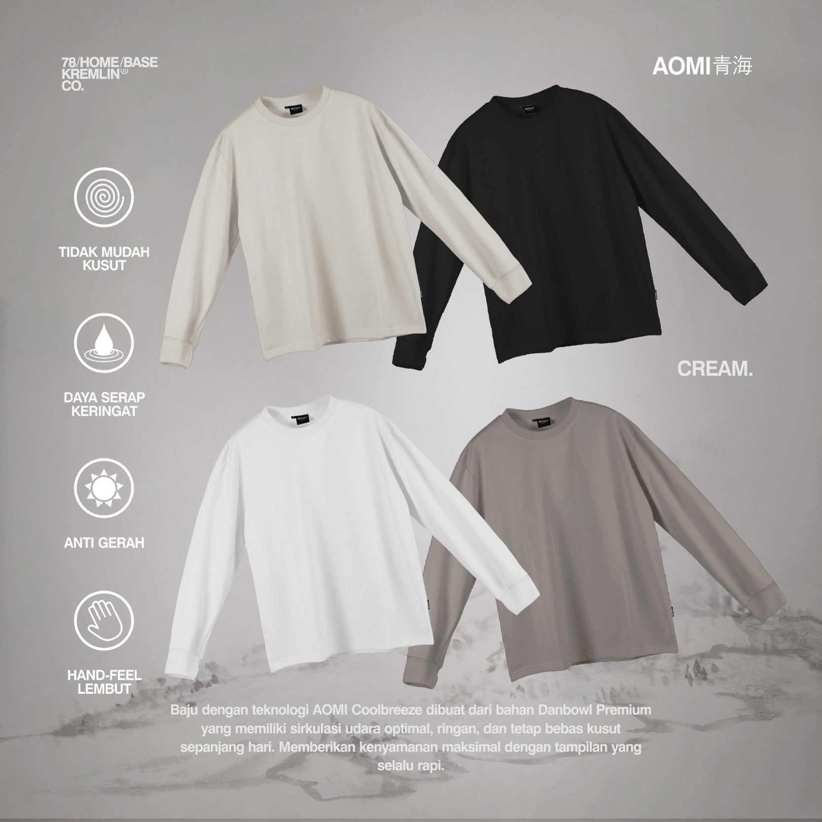 KREMLIN Longsleeve T-shirt AOMI Series Coolbreeze - ZEN