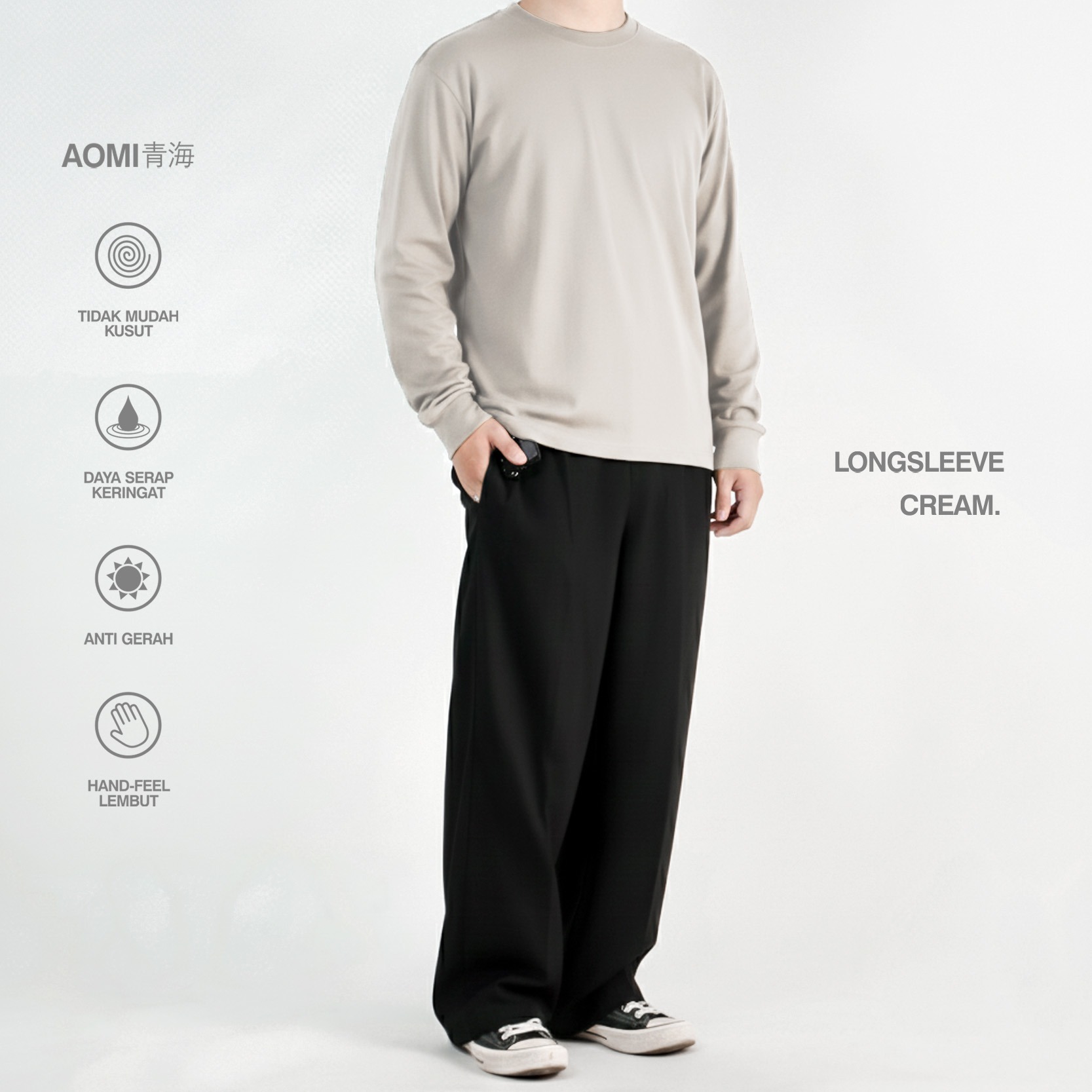 KREMLIN Longsleeve T-shirt AOMI Series Coolbreeze - ZEN