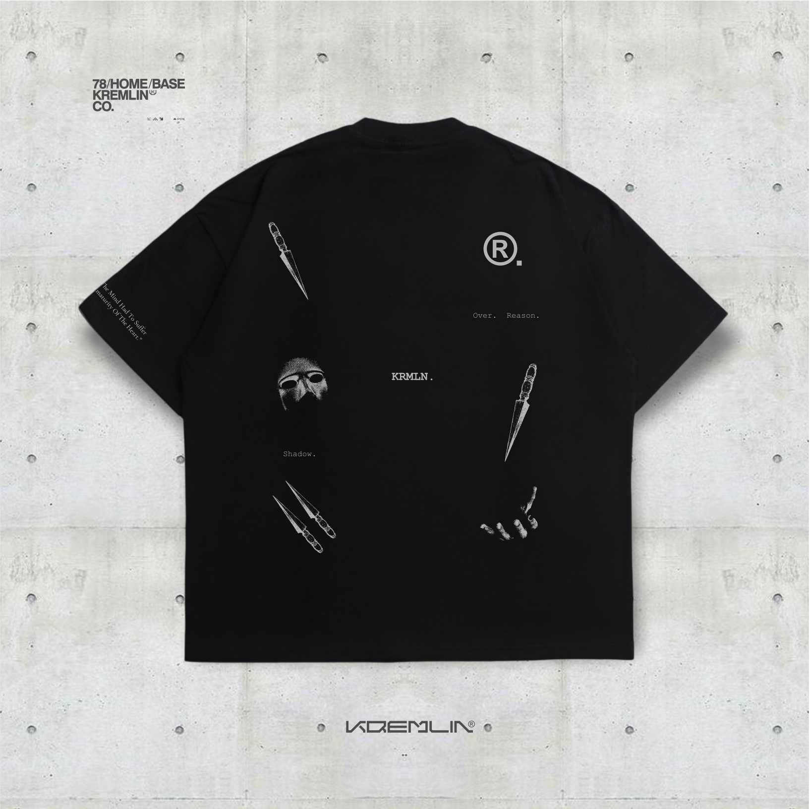 KREMLIN T-Shirt Oversized Relaxed Fit Black - Malice