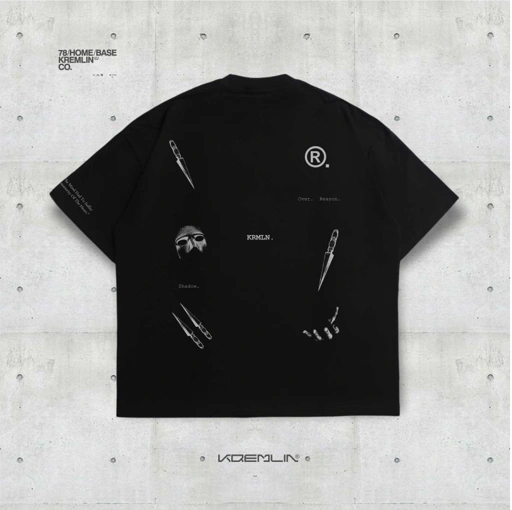 KREMLIN T-Shirt Oversized Relaxed Fit Black - Malice