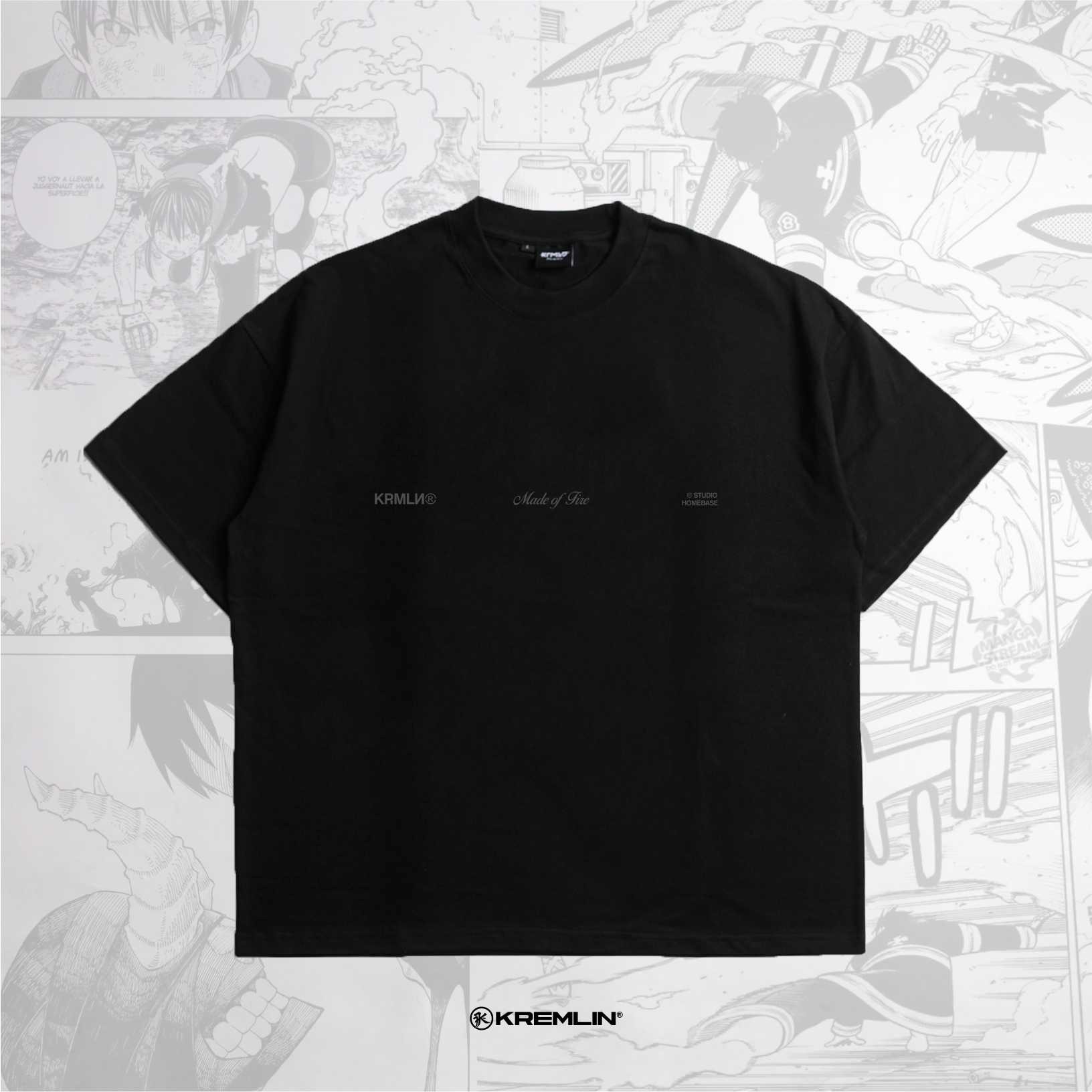 KREMLIN T-Shirt BOXY OS Fit Black - Anime xpremiental - Mayday
