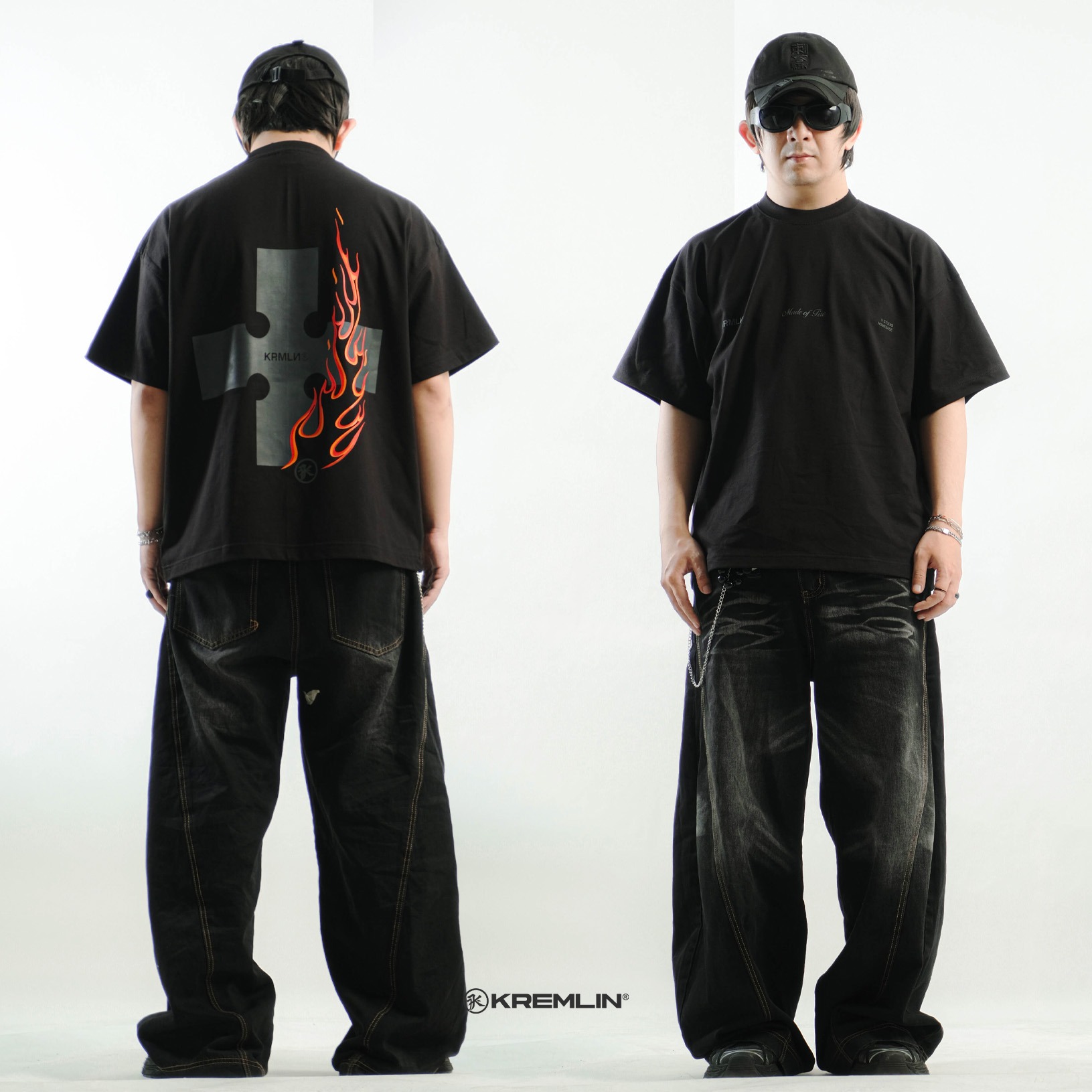 KREMLIN T-Shirt BOXY OS Fit Black - Anime xpremiental - Mayday