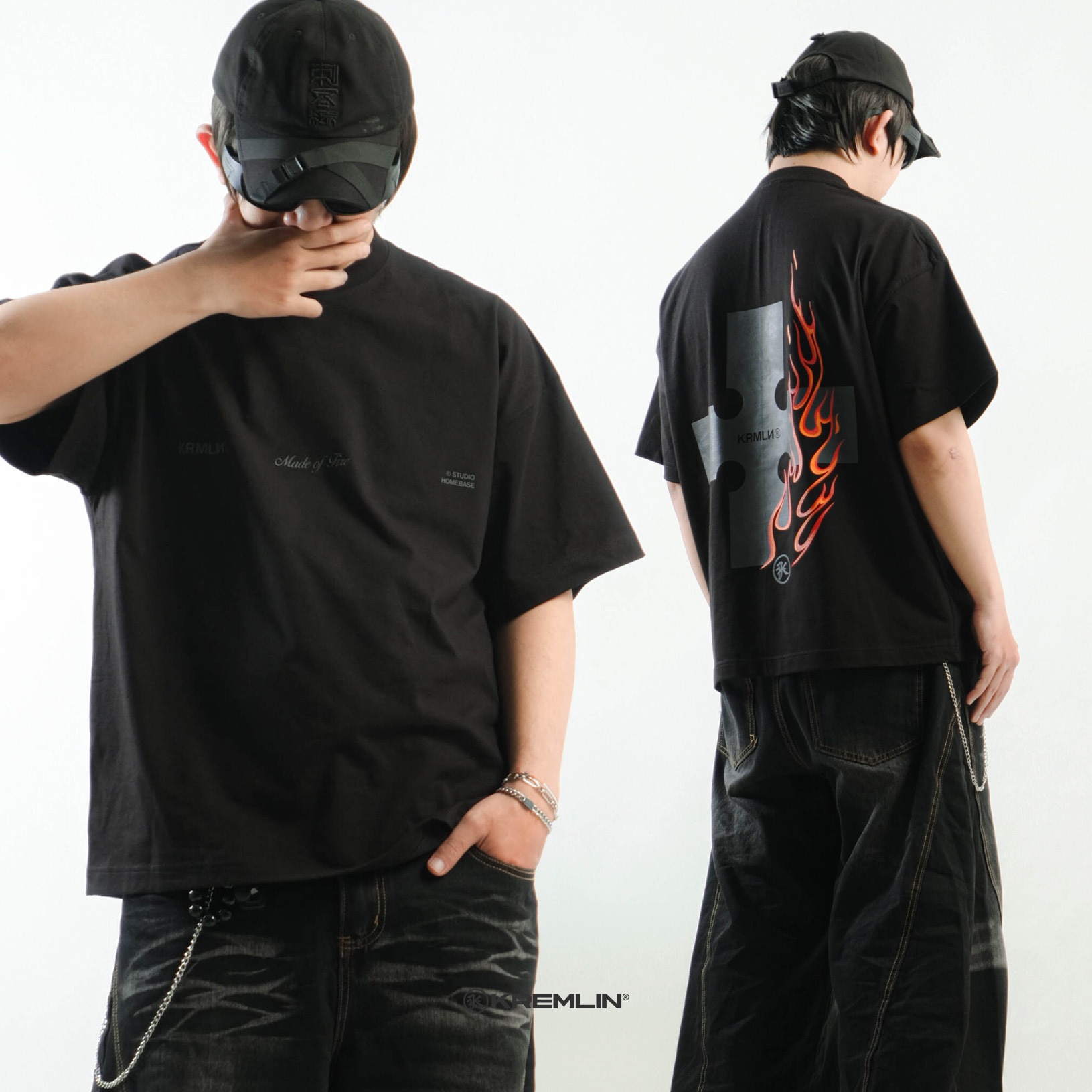 KREMLIN T-Shirt BOXY OS Fit Black - Anime xpremiental - Mayday