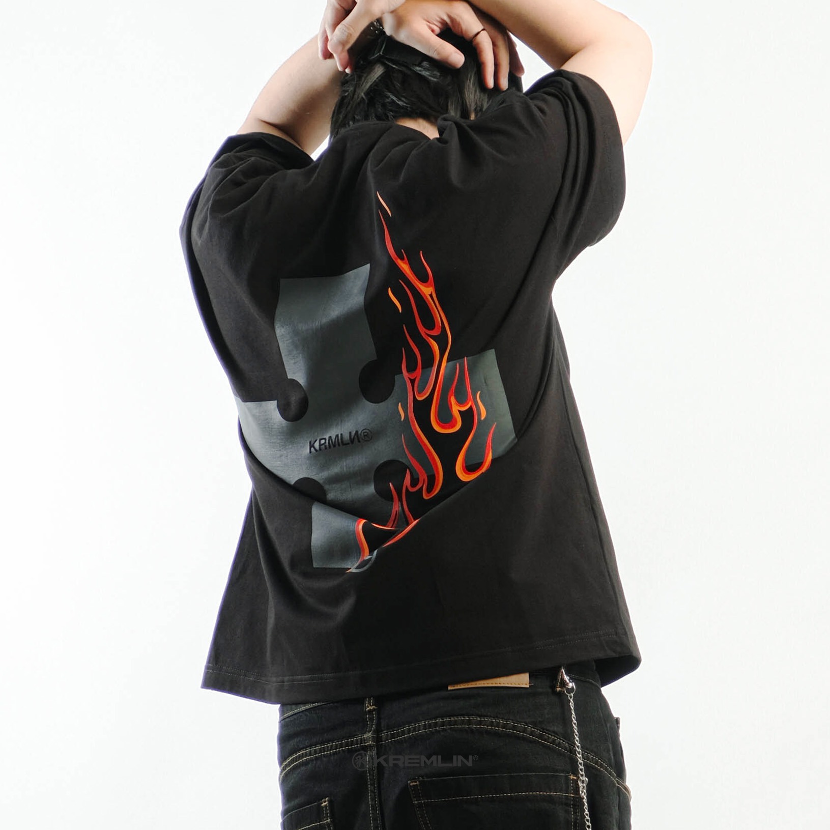 KREMLIN T-Shirt BOXY OS Fit Black - Anime xpremiental - Mayday