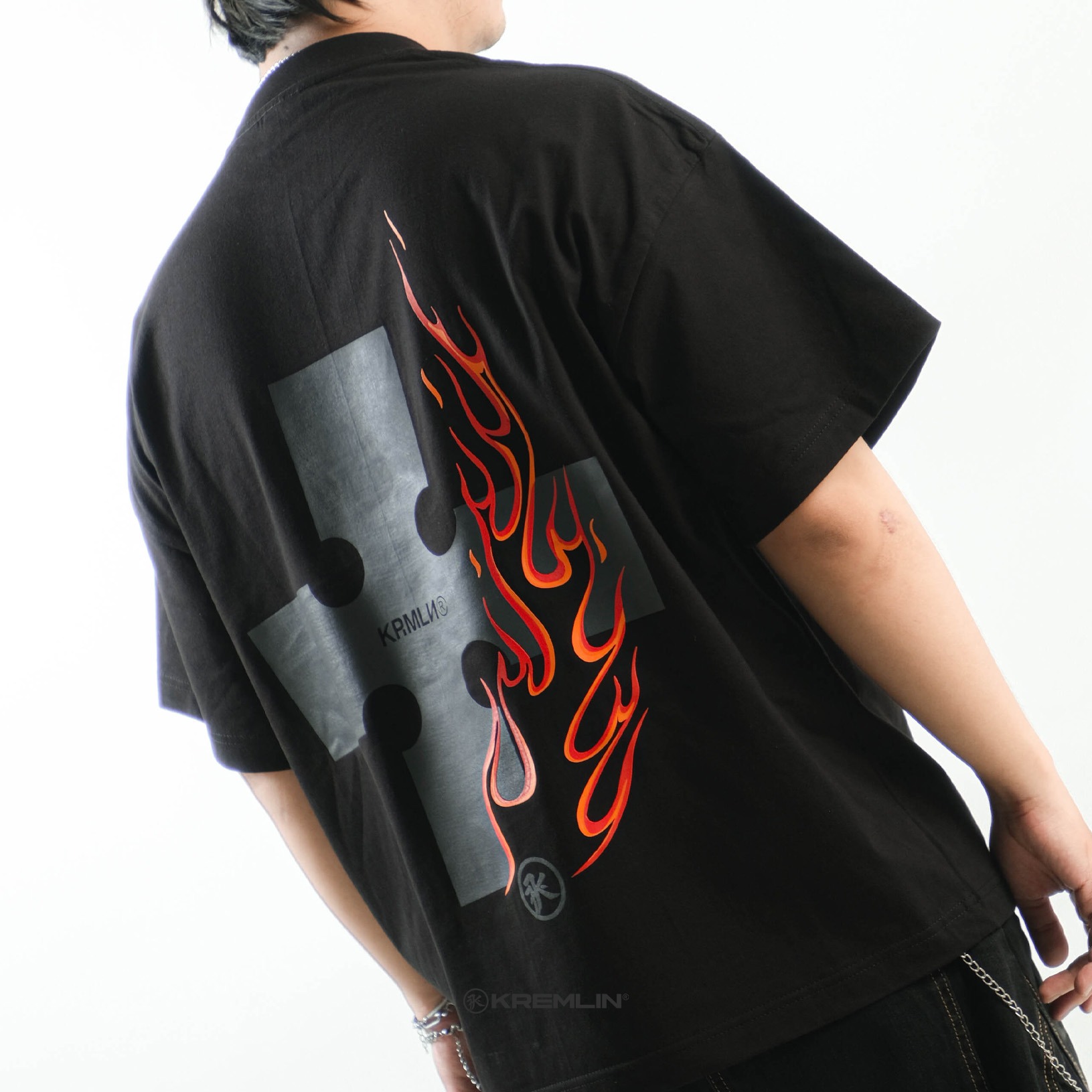 KREMLIN T-Shirt BOXY OS Fit Black - Anime xpremiental - Mayday