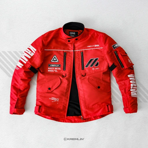 Image of KREMLIN Red Jacket Biker Cyber Motor - METACRUSH