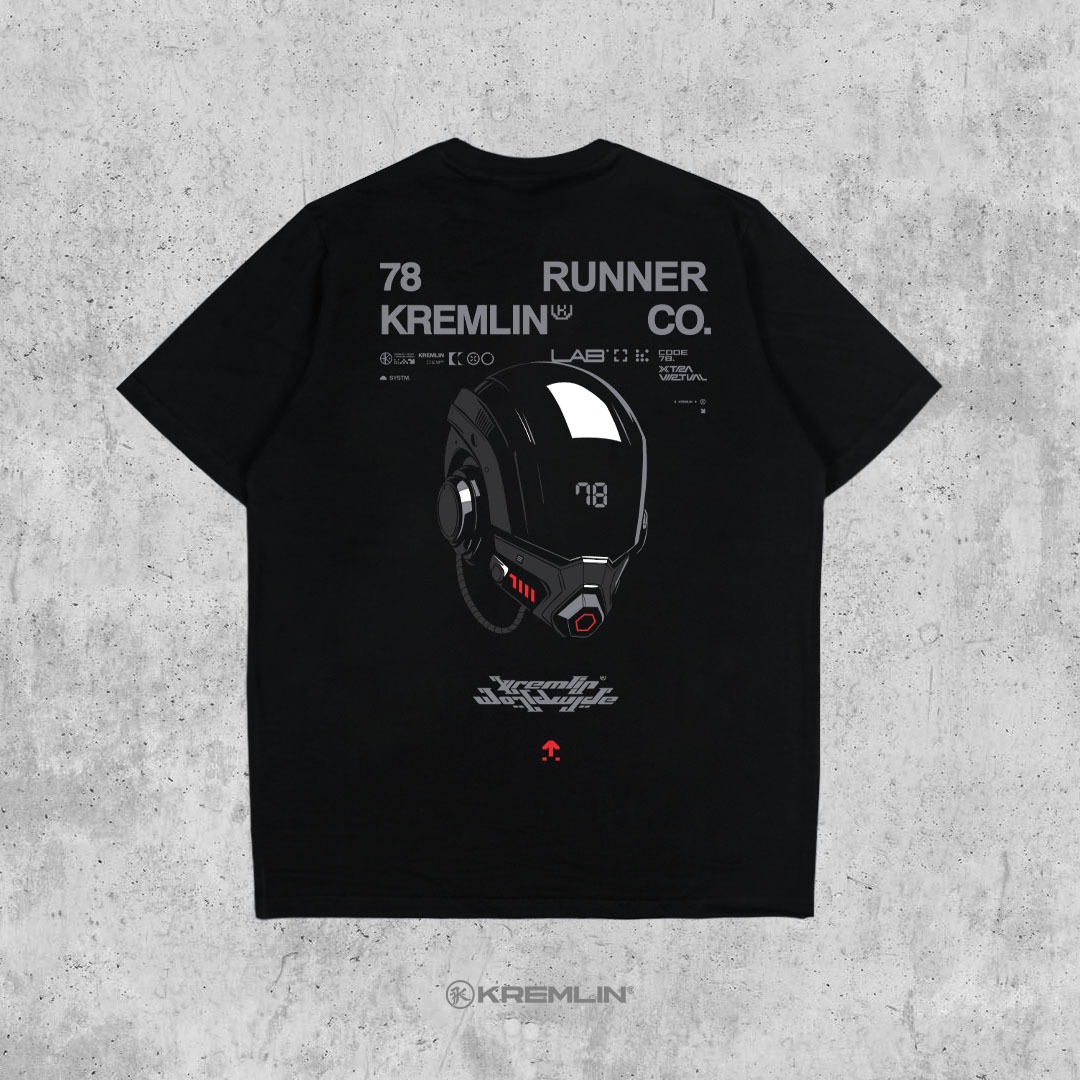 Kremlin T-shirt Regular Kaos Graphic Cyber Black - Netrun