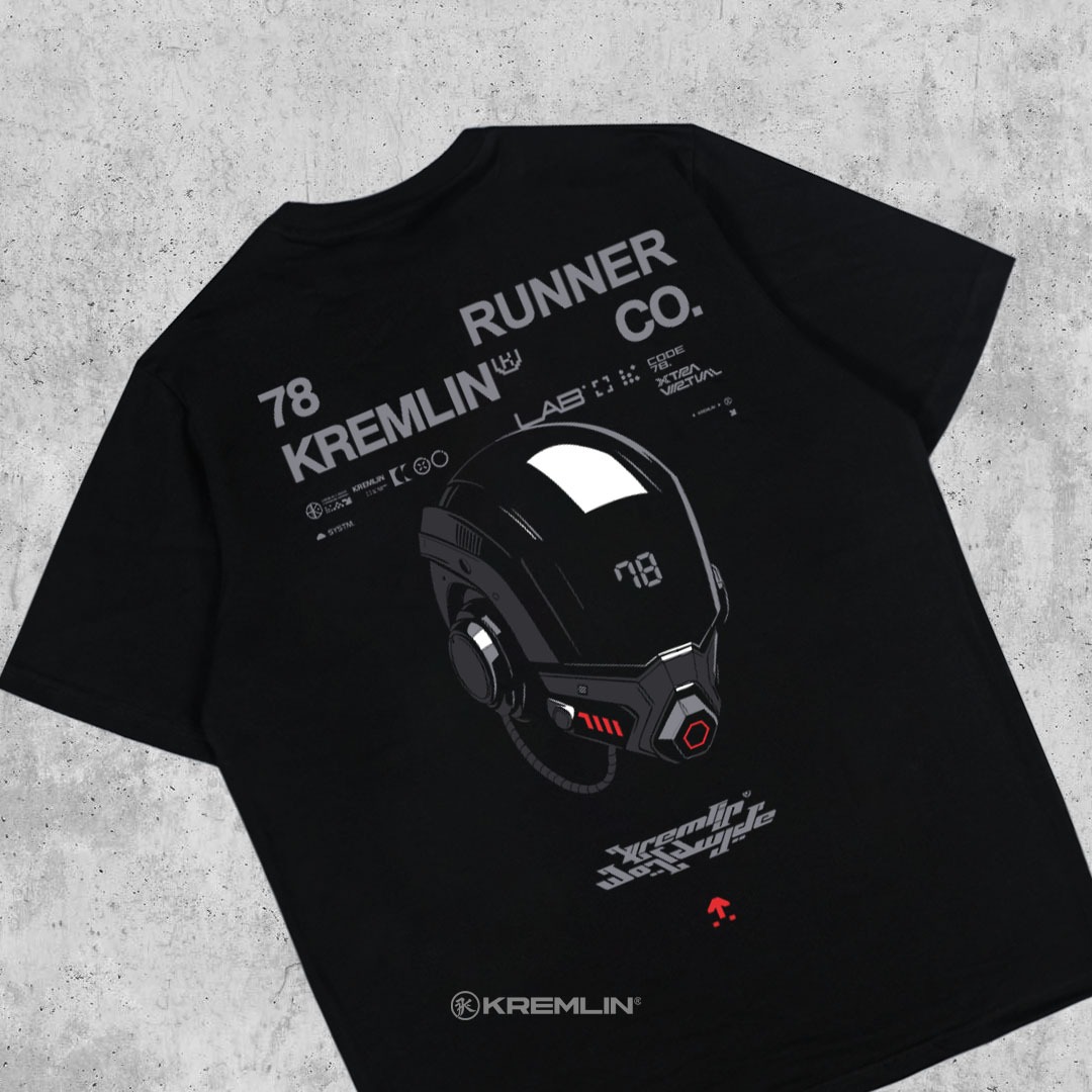 Kremlin T-shirt Regular Kaos Graphic Cyber Black - Netrun