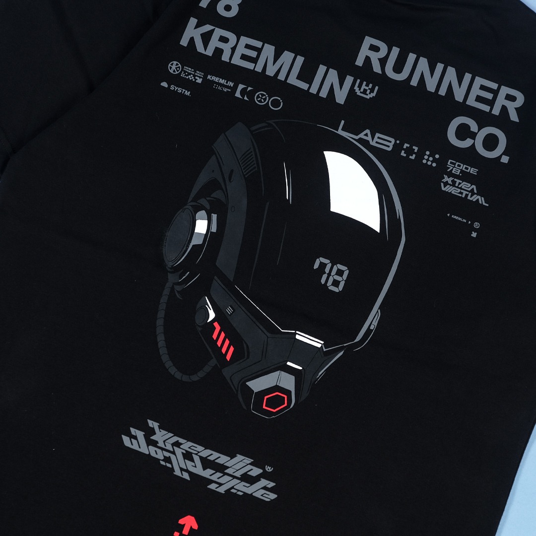 Kremlin T-shirt Regular Kaos Graphic Cyber Black - Netrun