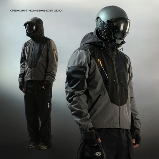 Image of KREMLIN Jacket Modular Windbreaker Biker Rider - NORBIT