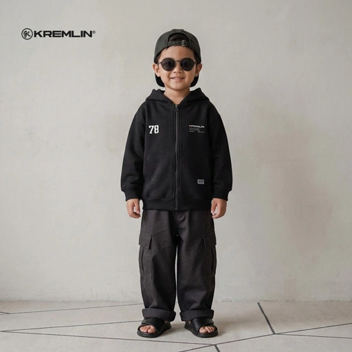 Image of KREMLIN Kids Zip Hoodie - OUTRO