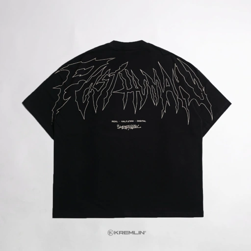 Image of KREMLIN T-Shirt BOXY OS Fit Black - Posthuman