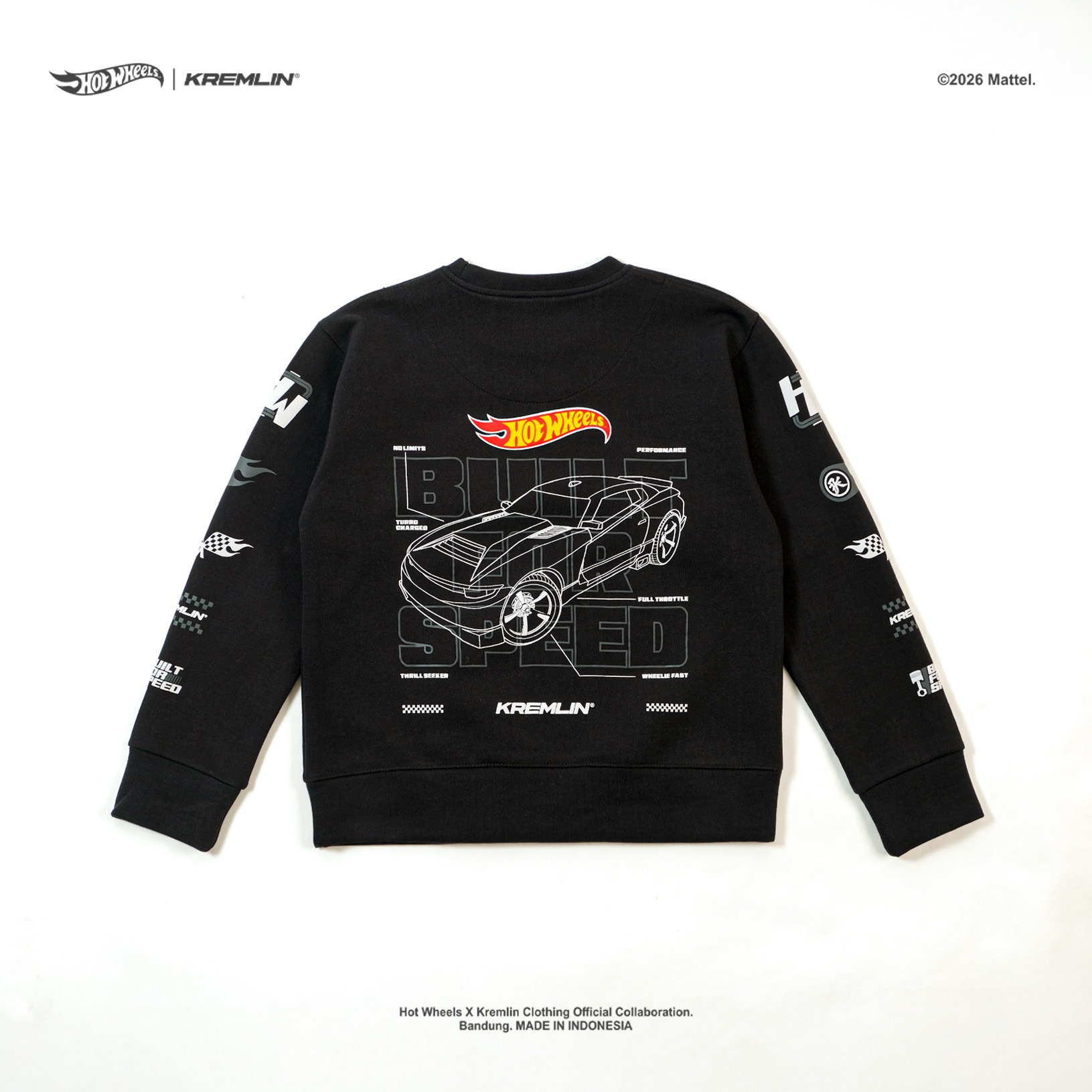 HOT WHEELS x KREMLIN Collaboration KIDS Crewneck - PRESTIGE