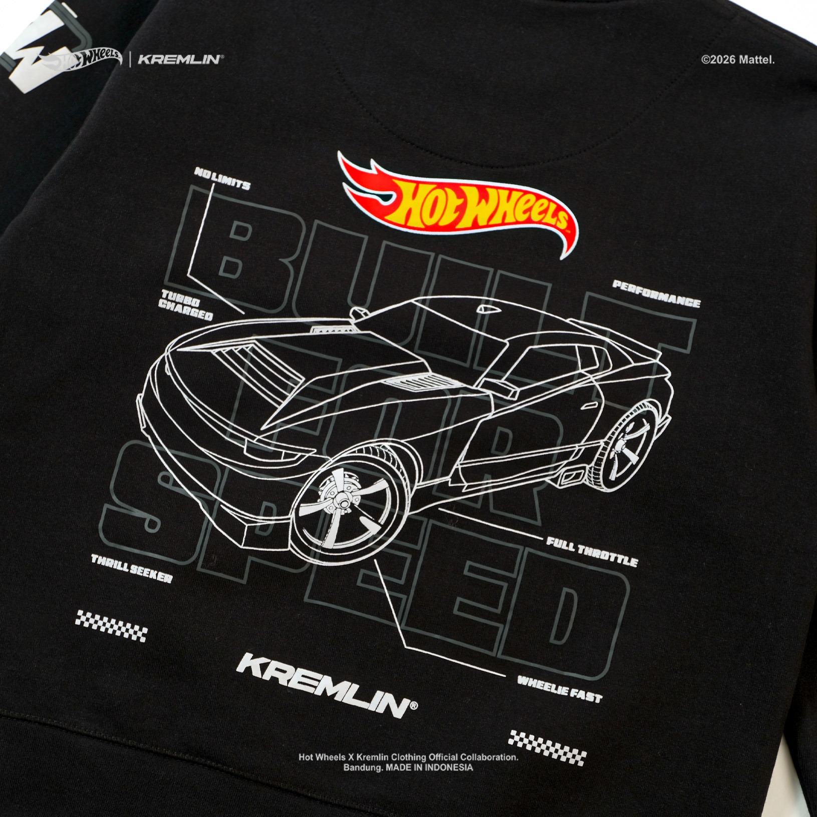 HOT WHEELS x KREMLIN Collaboration KIDS Crewneck - PRESTIGE