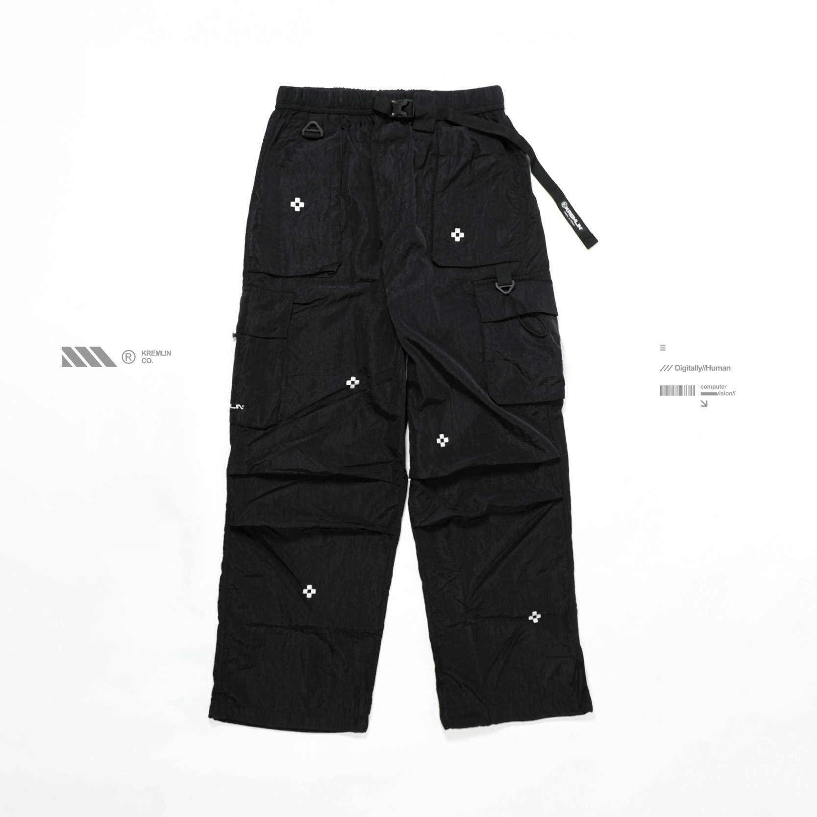 KREMLIN Long Cargo Nylon Cringkle -Black - Pyro