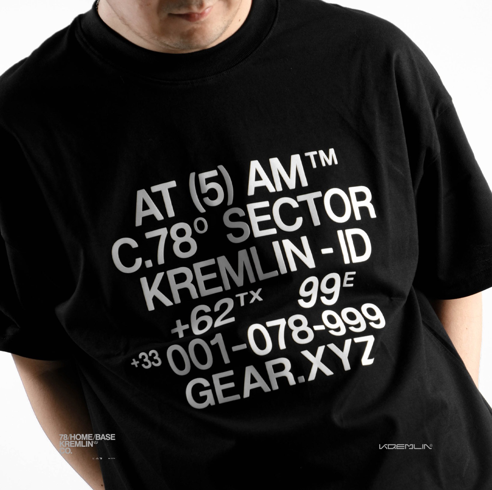 KREMLIN T-Shirt Boxy OVS Fit Black - Relay
