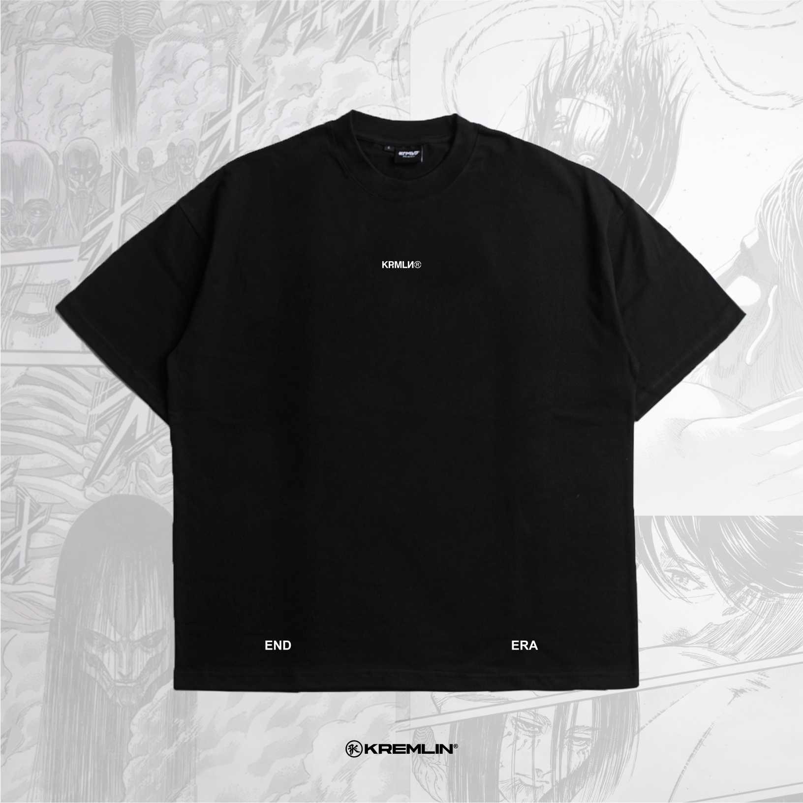 KREMLIN T-Shirt Oversized Fit Black - Anime xpremiental - Rumbling