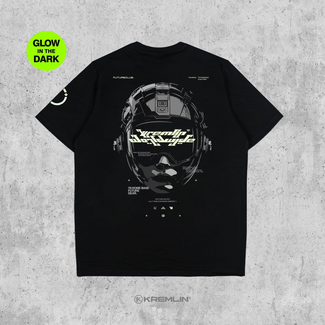 Kremlin T-shirt Regular Cyber Graphic Glow in the Dark - Simulation