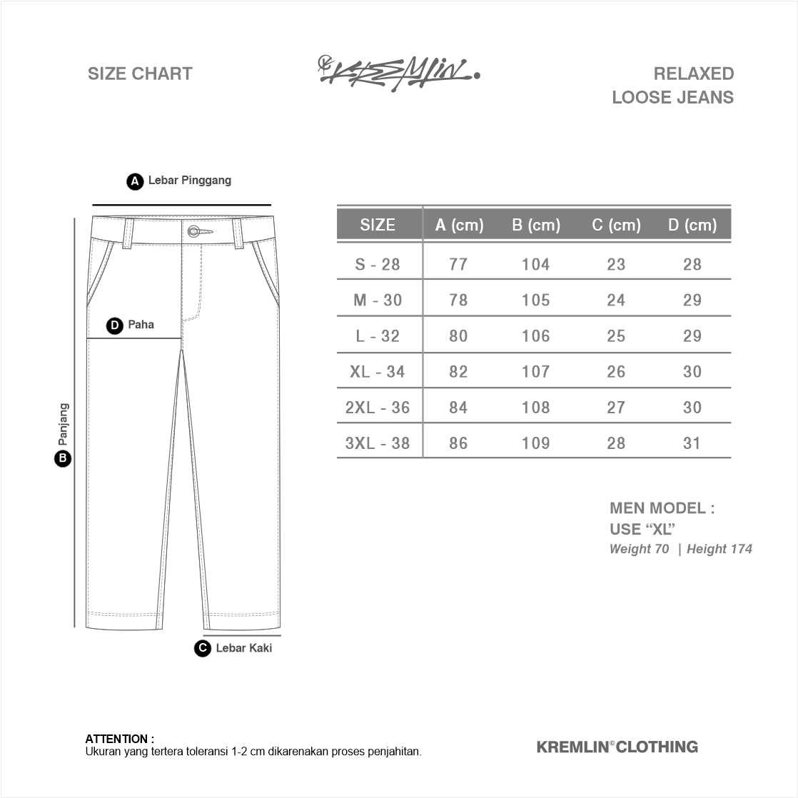KREMLIN Celana Loose Jeans Denim Wash Sky Blue - BLAME