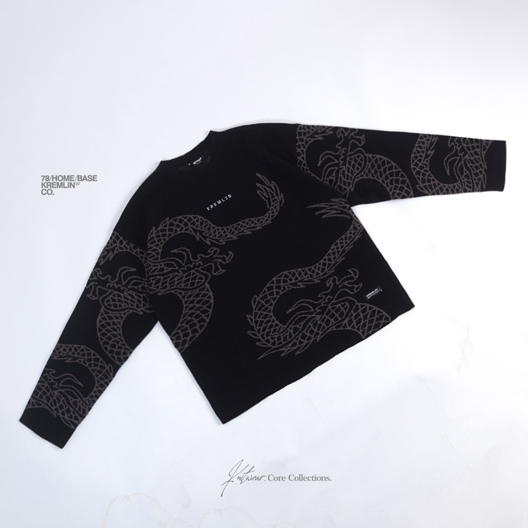 KREMLIN Knitwear Crewneck Rajut Dragon Japan - Skinroot