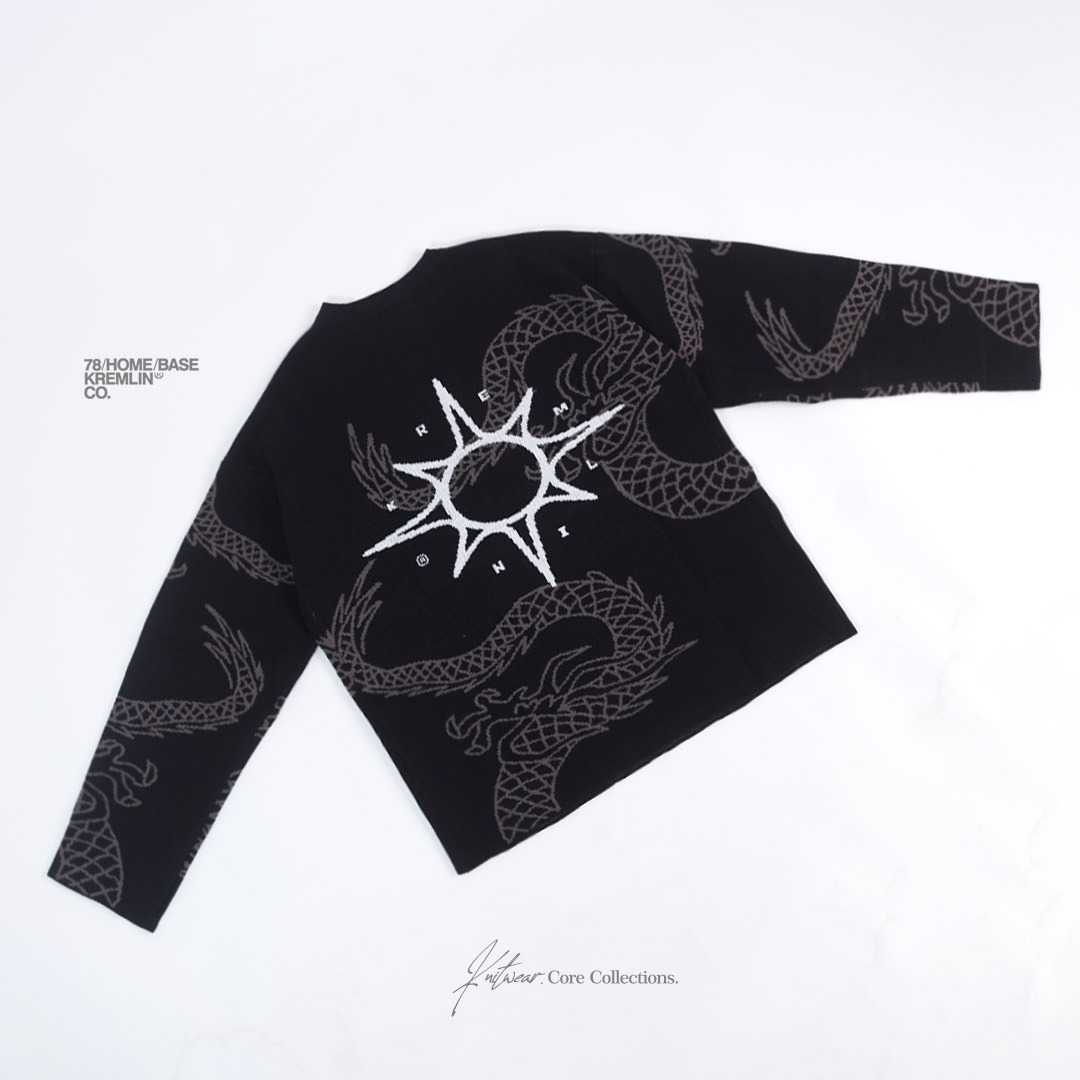 KREMLIN Knitwear Crewneck Rajut Dragon Japan - Skinroot