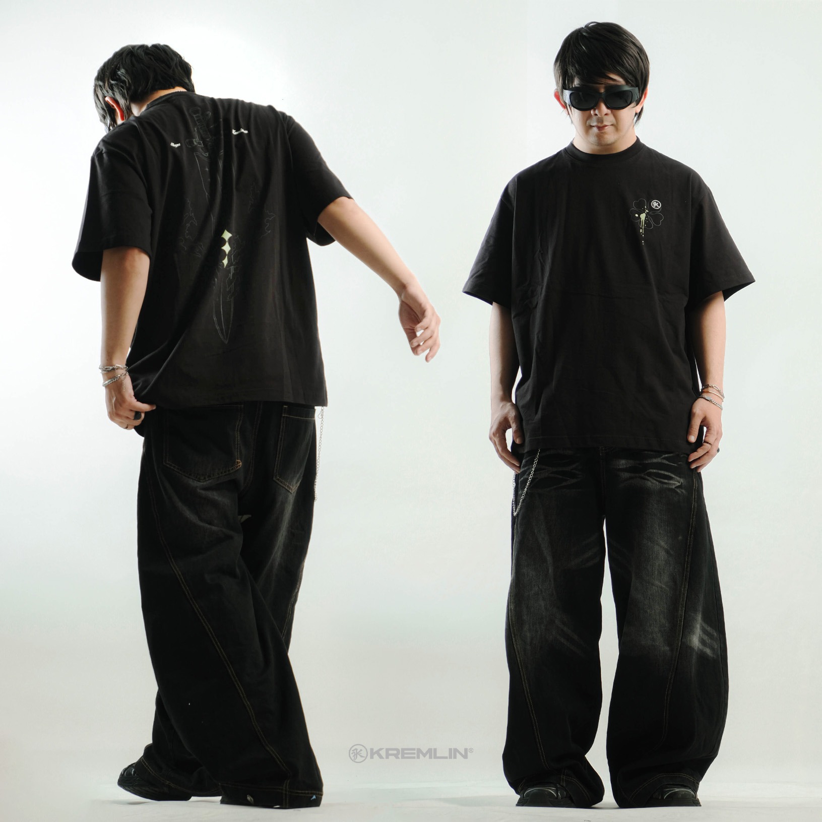 KREMLIN T-Shirt Oversized Fit Black - Anime xpremiental - Slayer