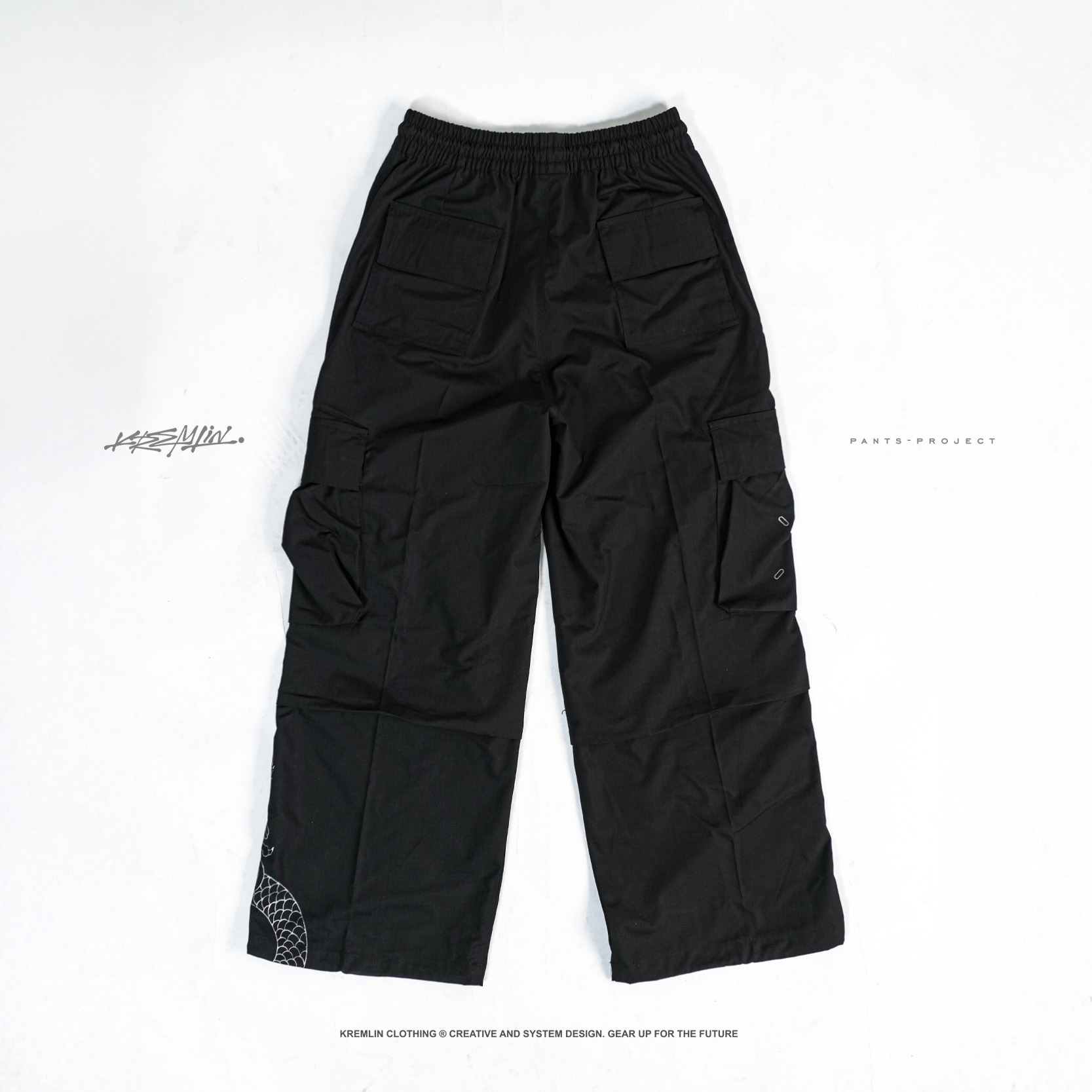 KREMLIN Loose Pants Long Celana Cargo Dragon Techwear - STEGO