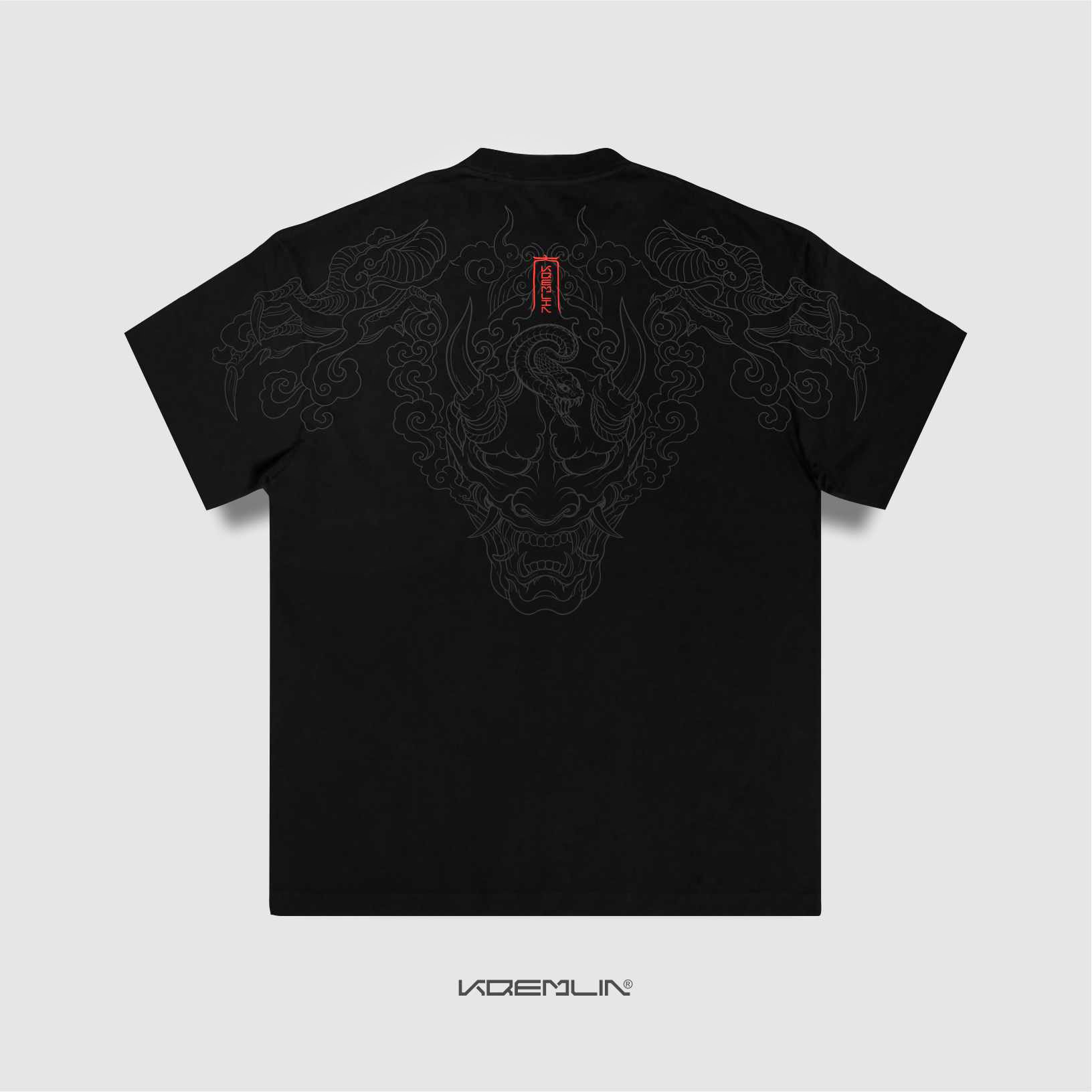 Kremlin T-shirt Regular Kaos Graphic Black - Tetsukai