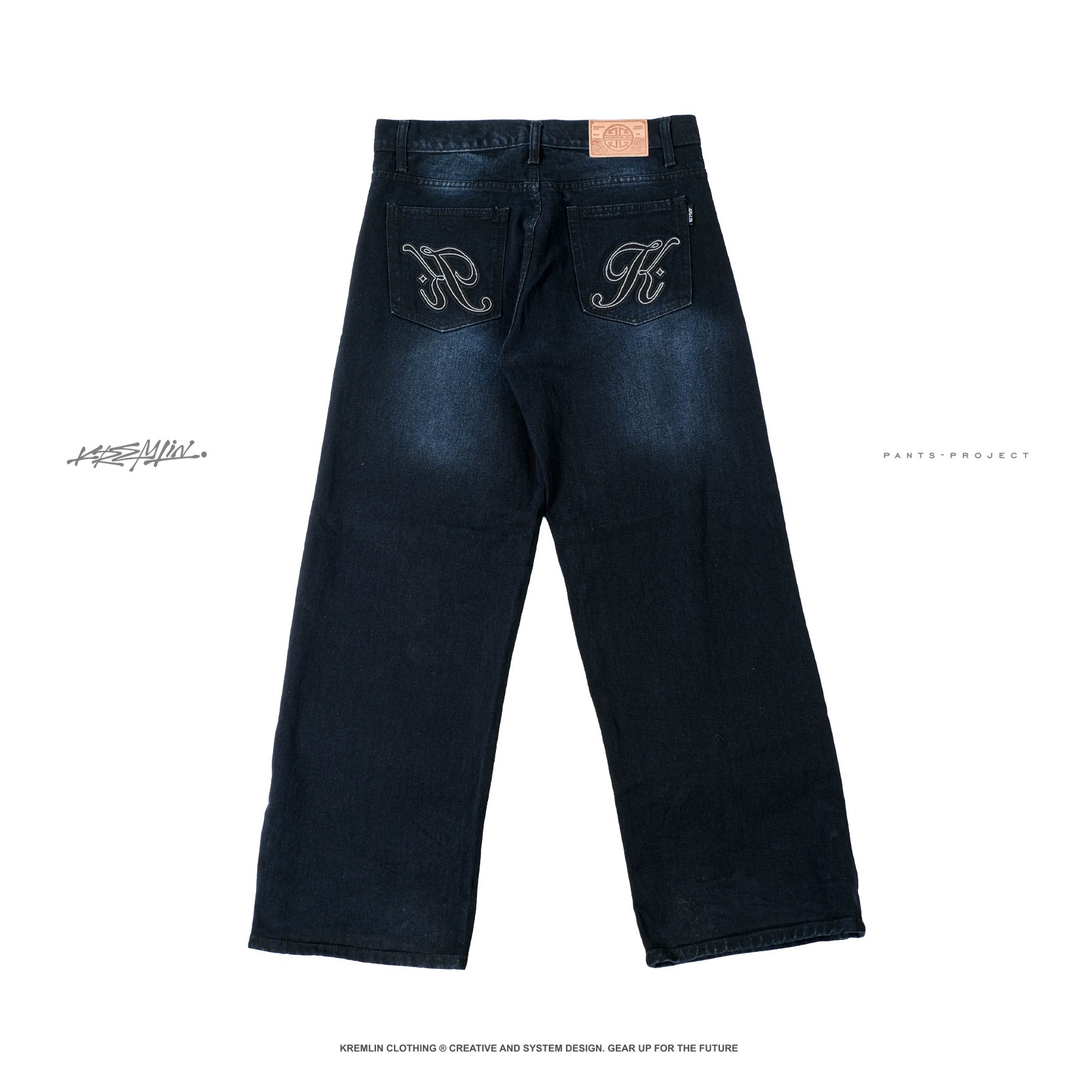 KREMLIN Celana Loose Jeans Denim Wash Dark Blue - VAULT