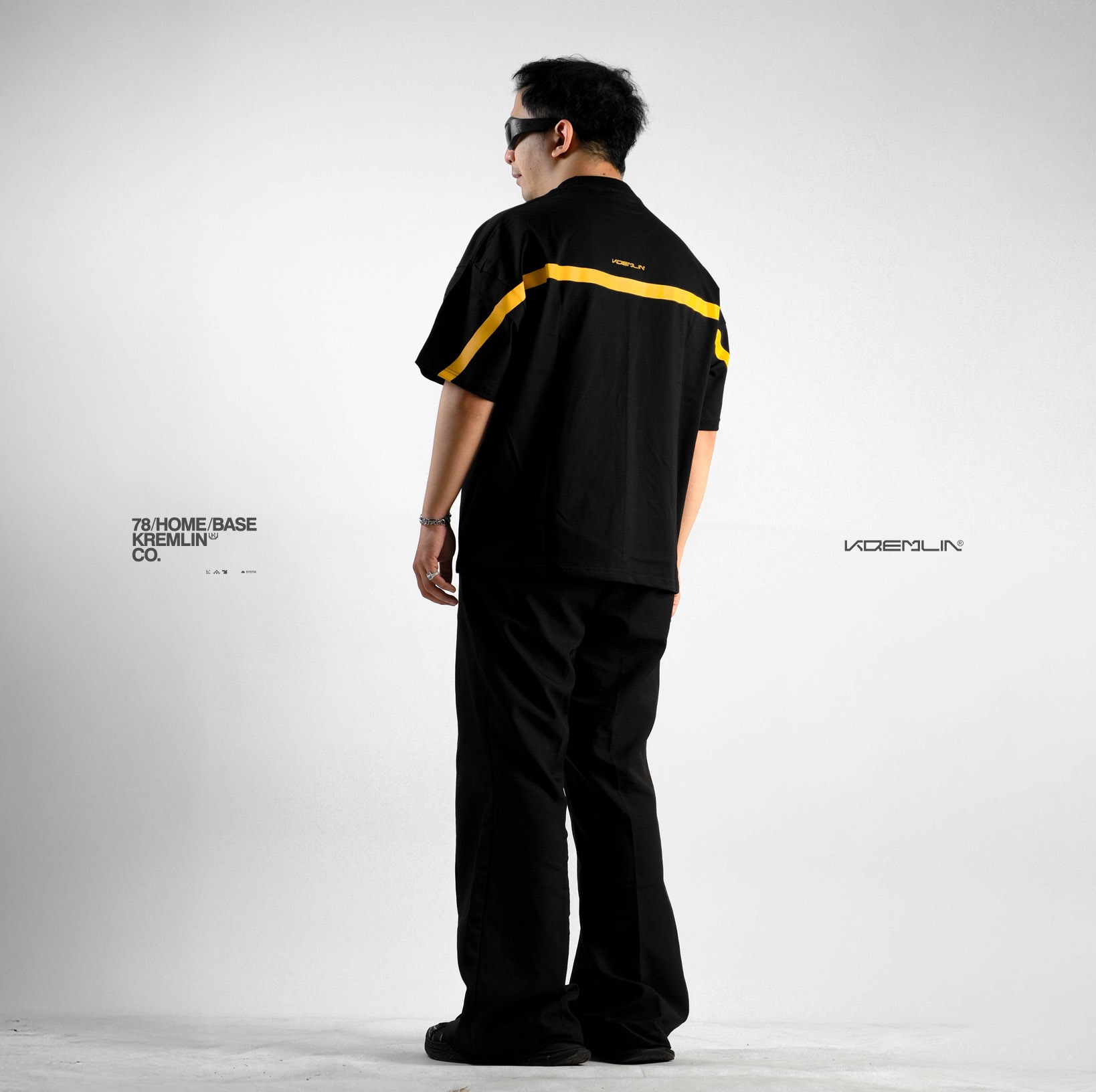 KREMLIN T-Shirt Boxy OVS Fit Black - VEX