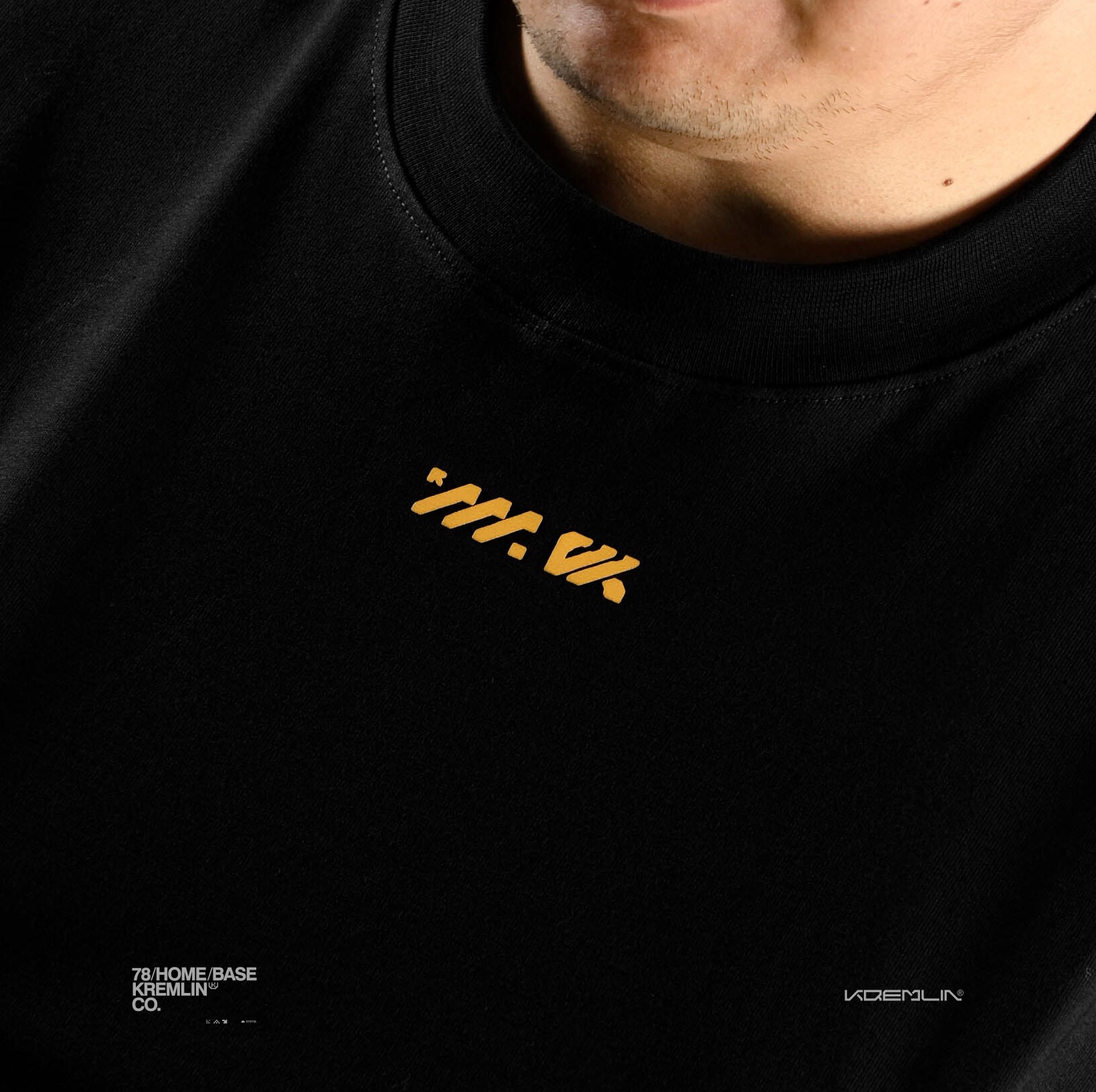 KREMLIN T-Shirt Boxy OVS Fit Black - VEX