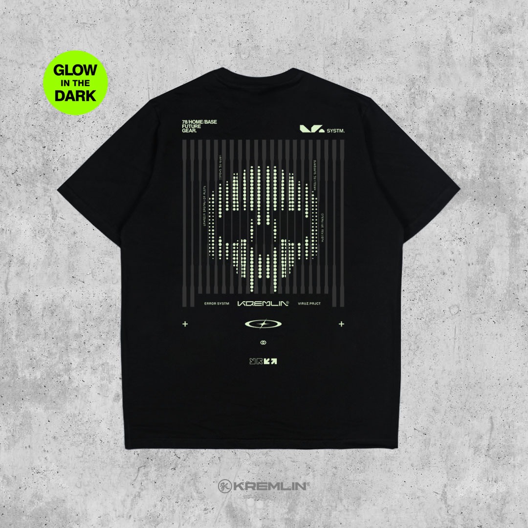 Kremlin T-shirt Regular Cyber Graphic Glow in the Dark - Viruz