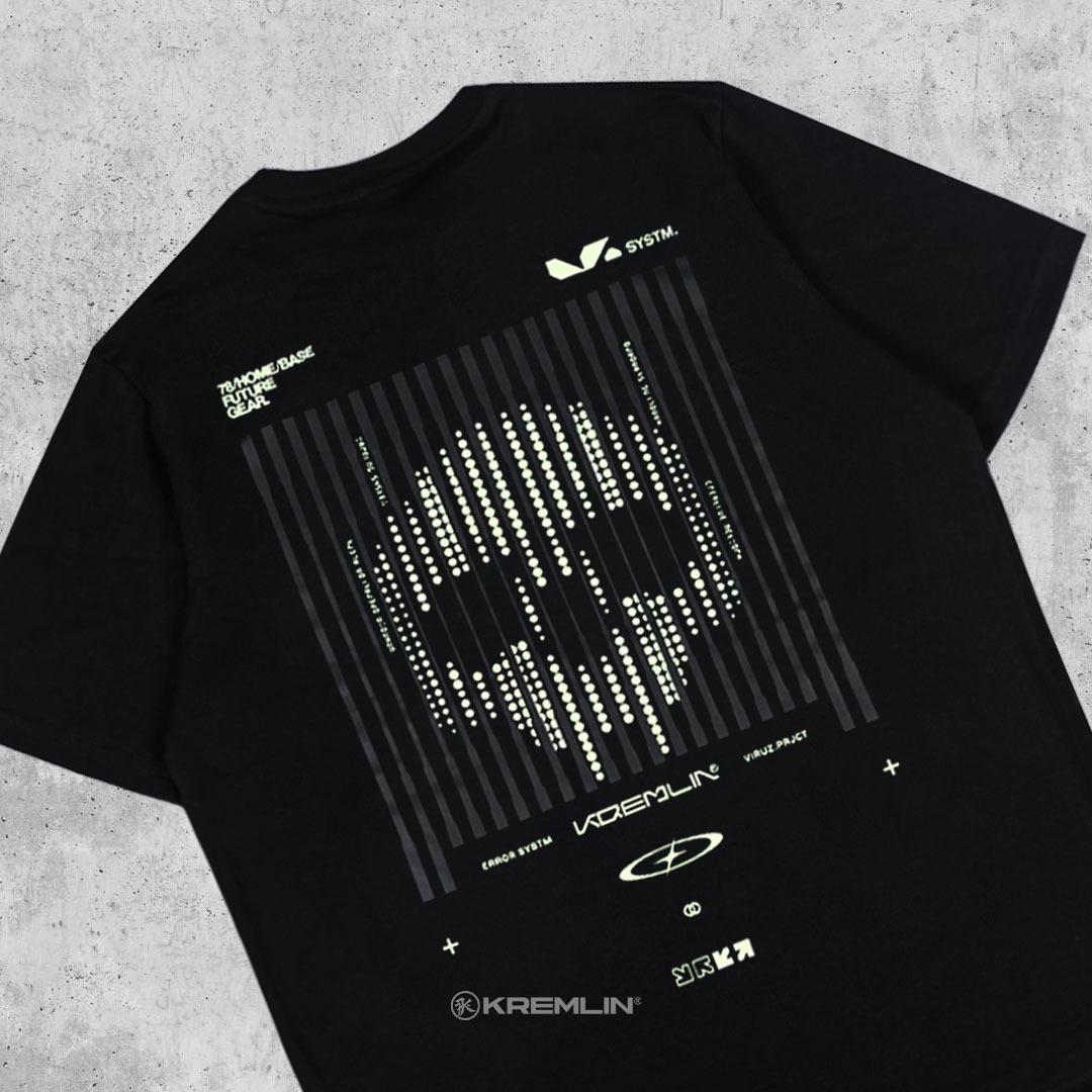 Kremlin T-shirt Regular Cyber Graphic Glow in the Dark - Viruz