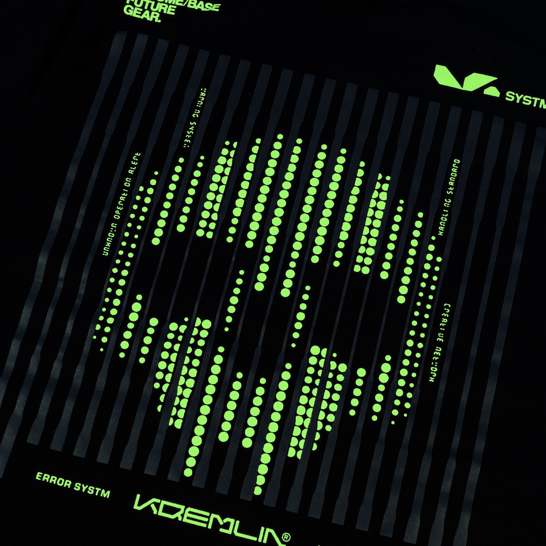 Kremlin T-shirt Regular Cyber Graphic Glow in the Dark - Viruz
