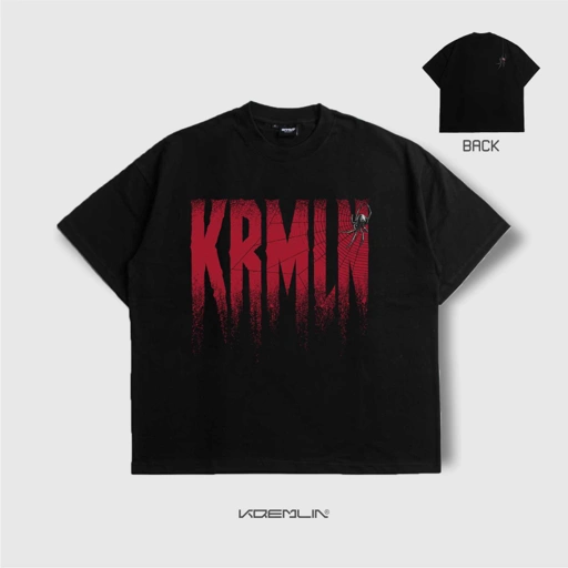 KREMLIN T-Shirt Boxy OVS Fit Black - Widow