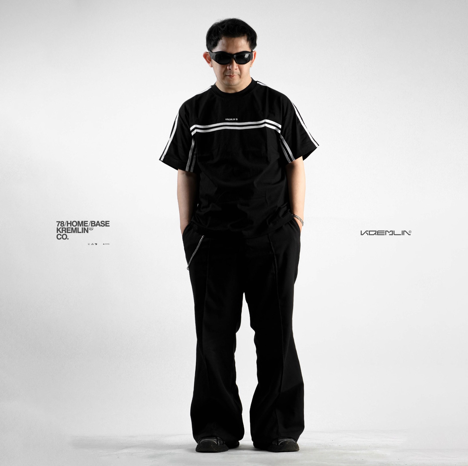  KREMLIN T-Shirt Boxy OVS Fit Black - ZWAN
