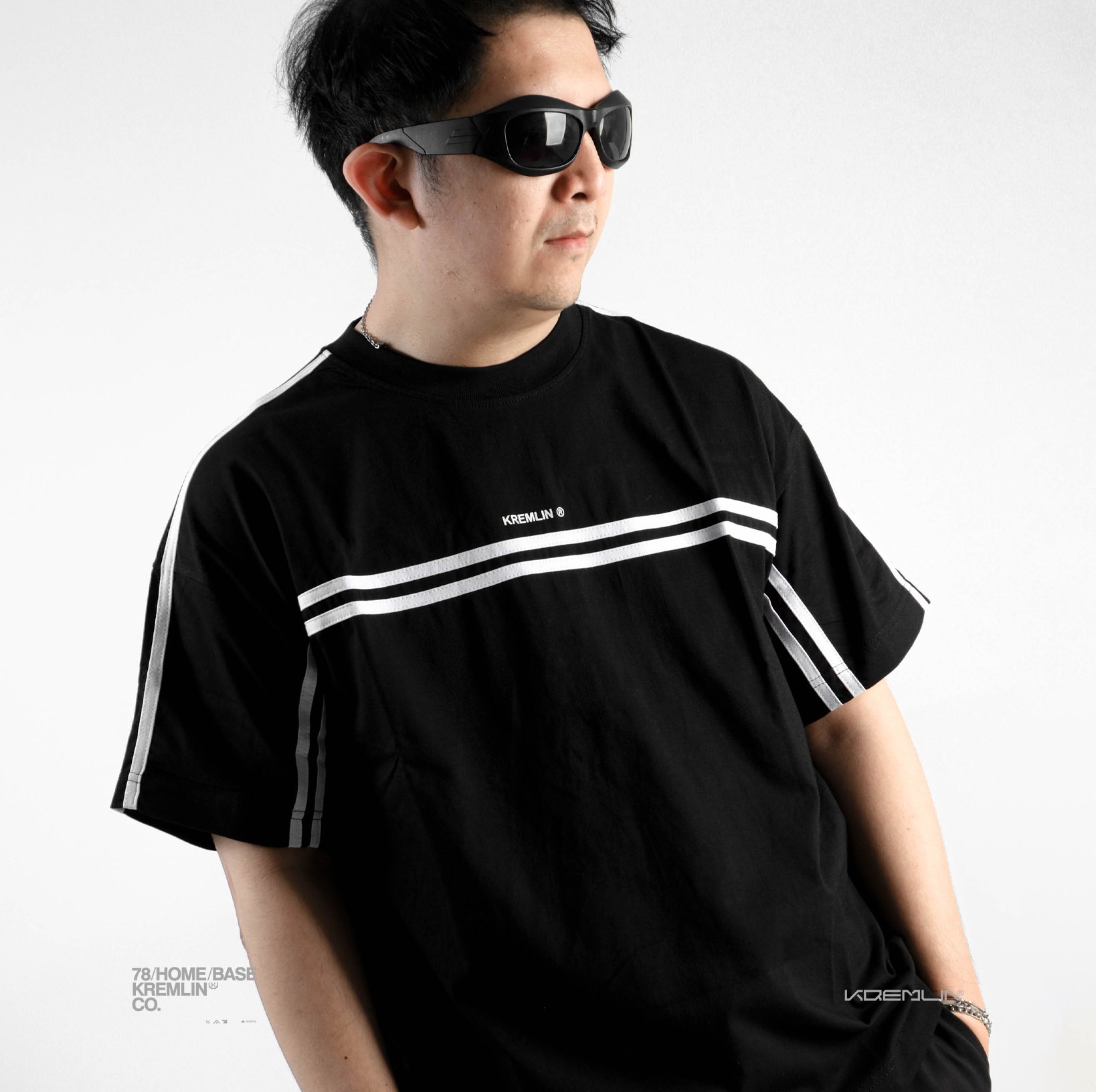  KREMLIN T-Shirt Boxy OVS Fit Black - ZWAN