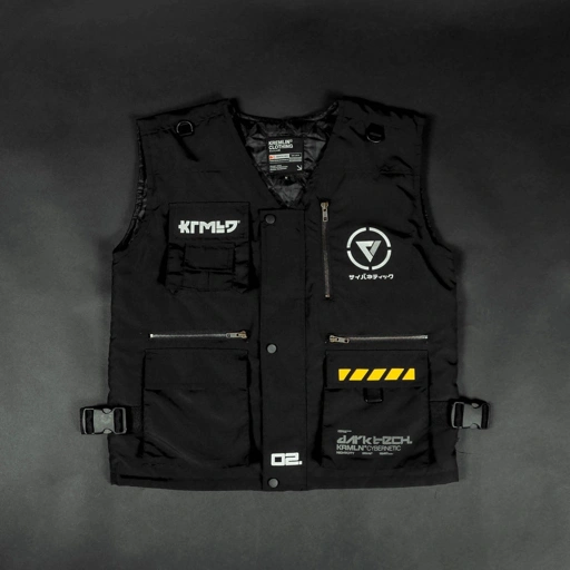 Image of Kremlin Vest Tactical Techwear Black - Dark Tech
