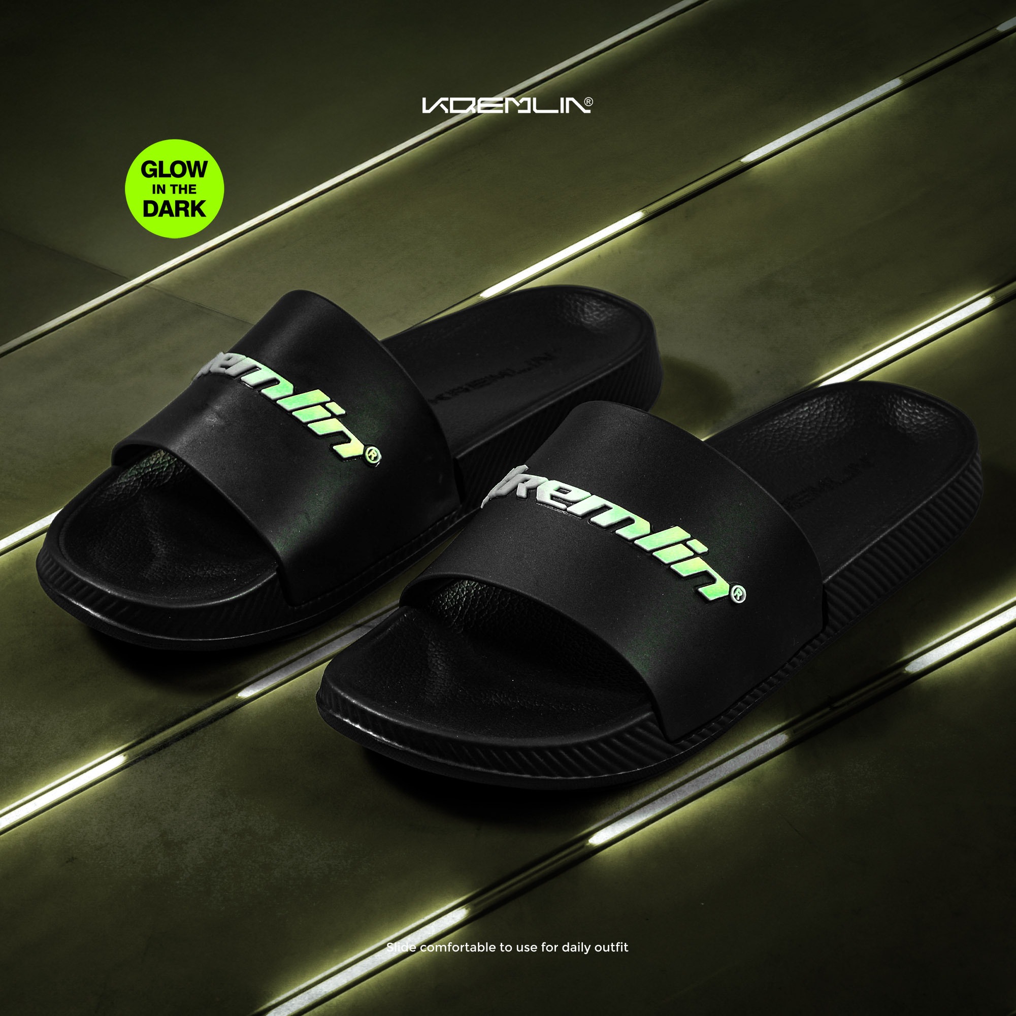 Kremlin Sandal Slide Elastis Glow in the dark - Altron