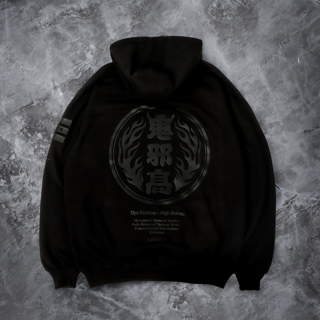 KREMLIN Pullover Hoodie Black HD - Oya Gakusei
