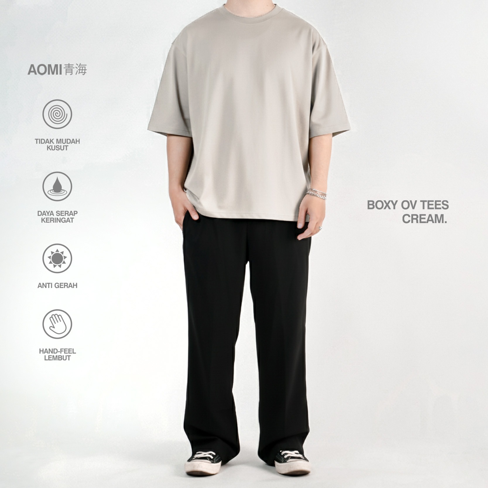 KREMLIN Boxy OV T-shirt AOMI Series Coolbreeze - RAI