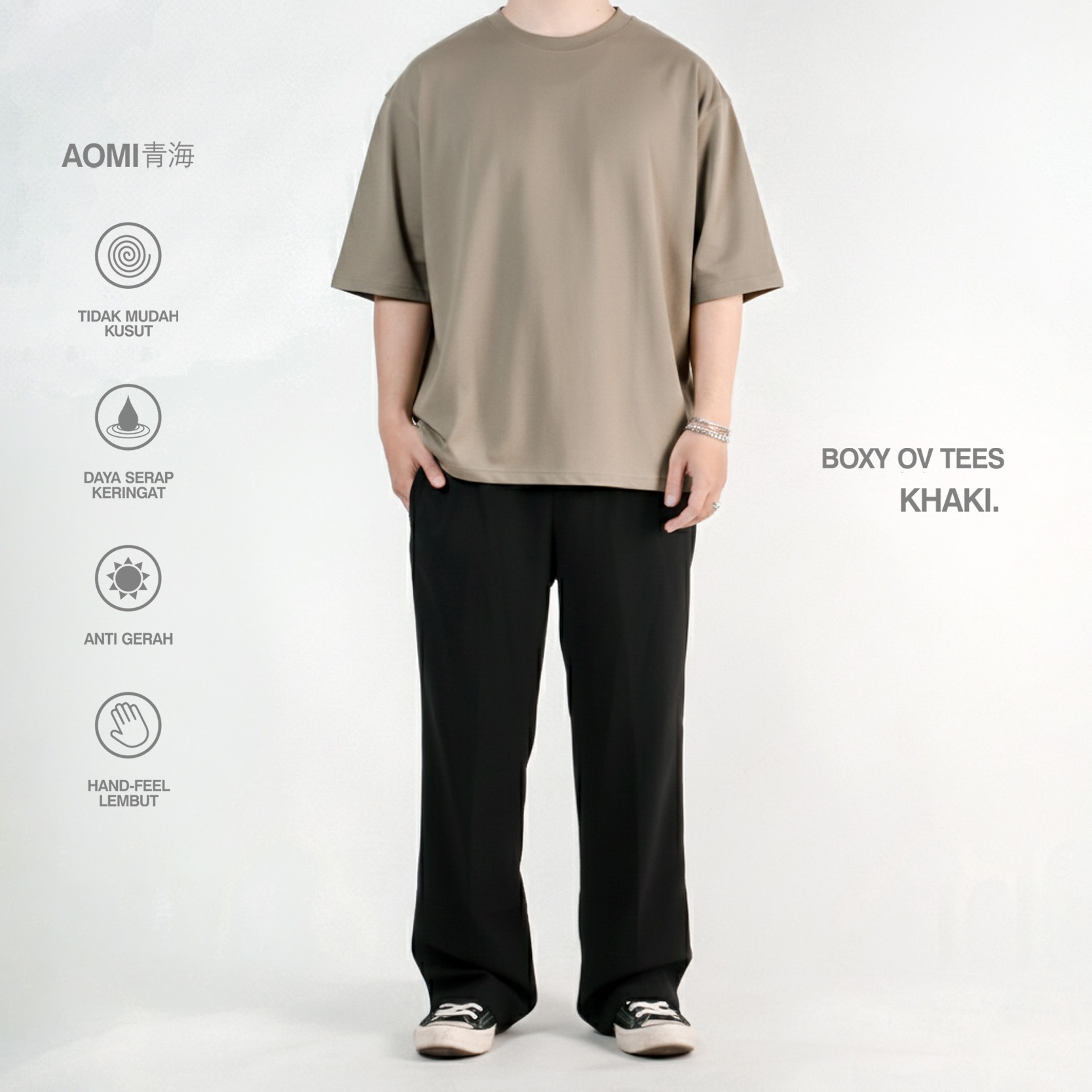 KREMLIN Boxy OV T-shirt AOMI Series Coolbreeze - RAI