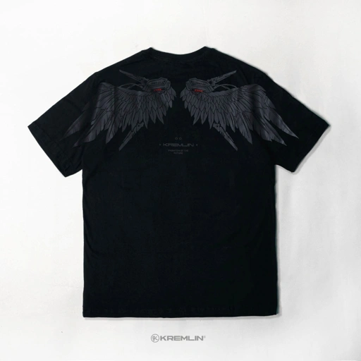 Image of KREMLIN T-Shirt Kaos Black - CYBERCROW