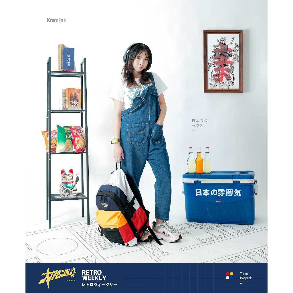KREMLIN Tas Ransel Bagpack Retro - TURBO