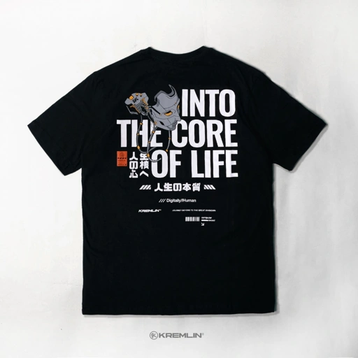 Image of KREMLIN T-Shirt Kaos Black - UNDERCORE