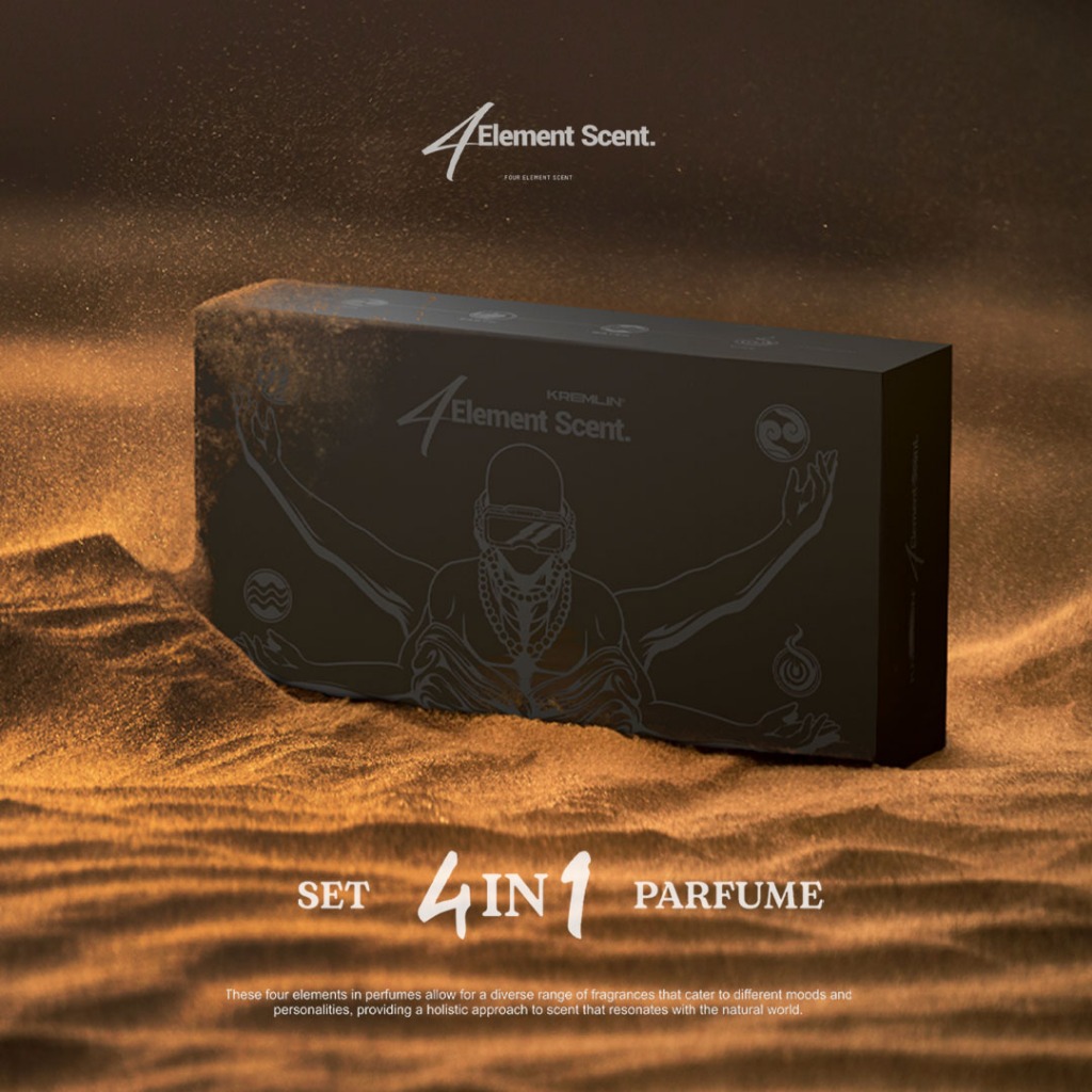 KREMLIN Parfume 4 in 1 Element Scent series (30 ml) - Paket 4 Botol