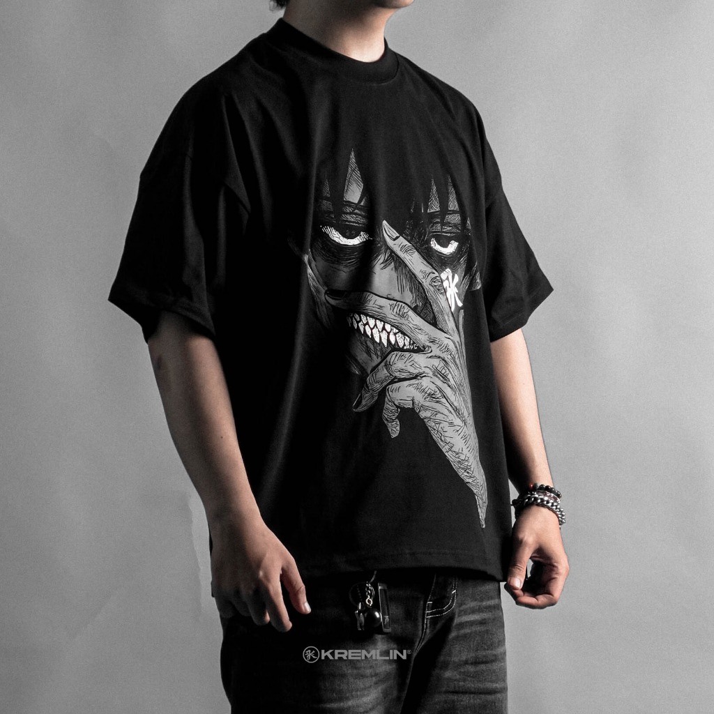 KREMLIN T-Shirt BOXY OS Fit Glow in the Dark Black - Awake