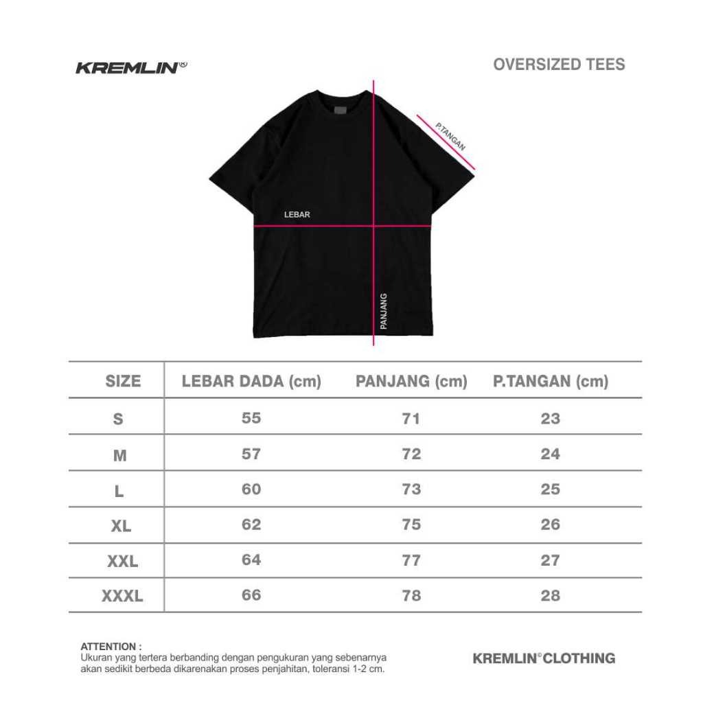 KREMLIN T-Shirt Oversized Relaxed Fit Black Glow in the Dark - Chimera